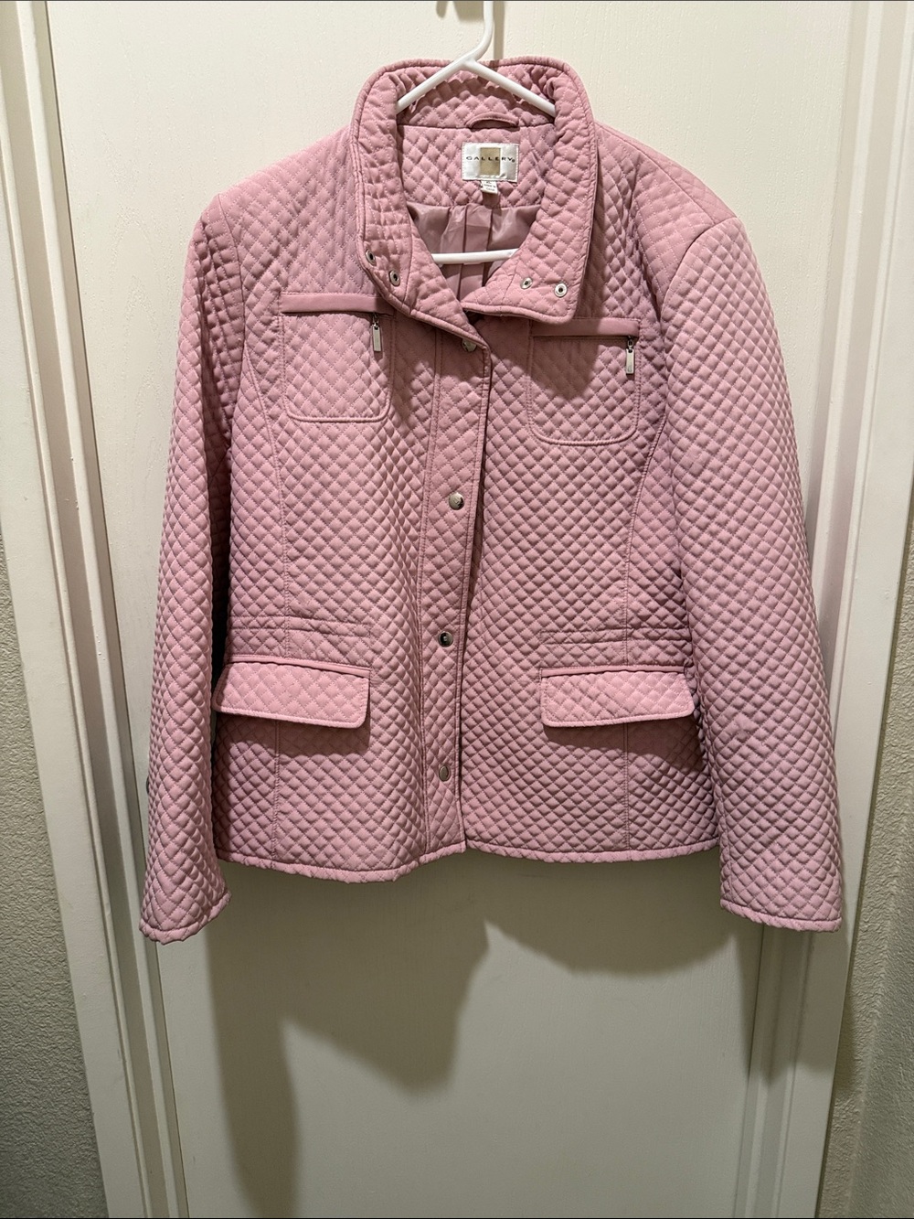 Gallery Quilted Pink Utility Jacket